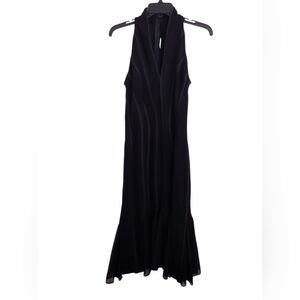 T By Tadashi Tadashi Shoji Elegant Black Halterneck Sleeveless Evening Dress